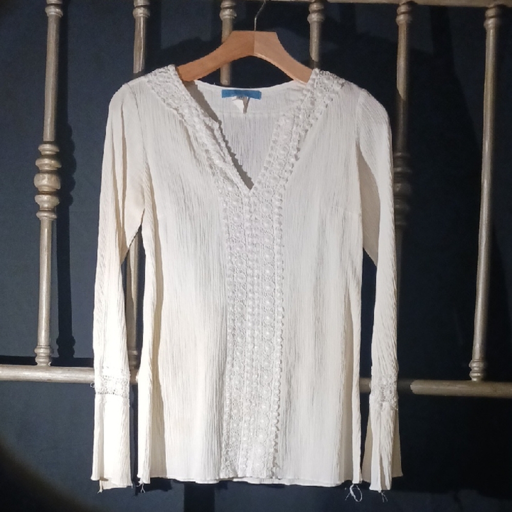 Anna Huling Peasant Blouse w/Intricate Detailing